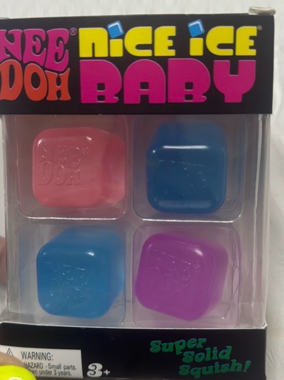 Nice Ice Baby Squish Toy Set - Pink, Blue, Purple